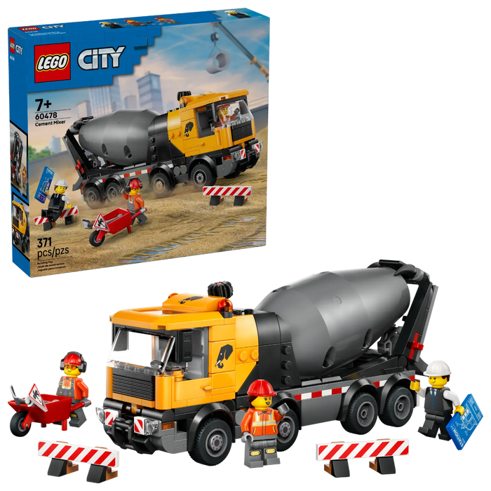 Lego 60478 City Cement Mixer (371 Pieces)-Construction-LEGO-Toycra