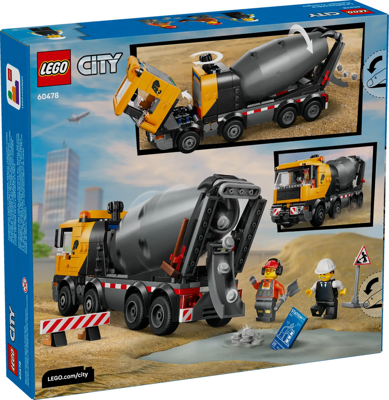 Lego 60478 City Cement Mixer (371 Pieces)