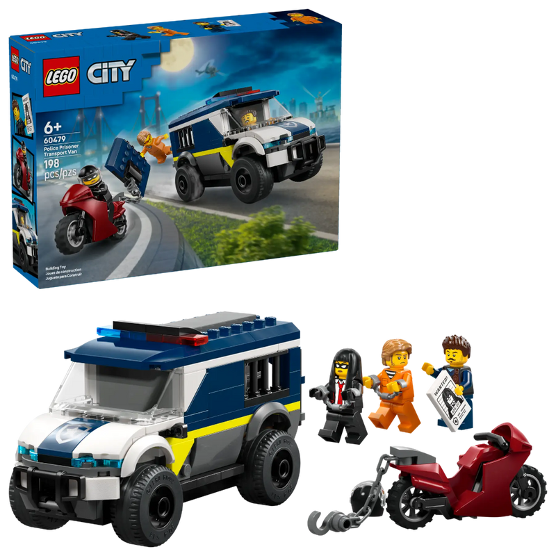 Lego 60479 City Police Prisoner Transport Van (198 Pieces)