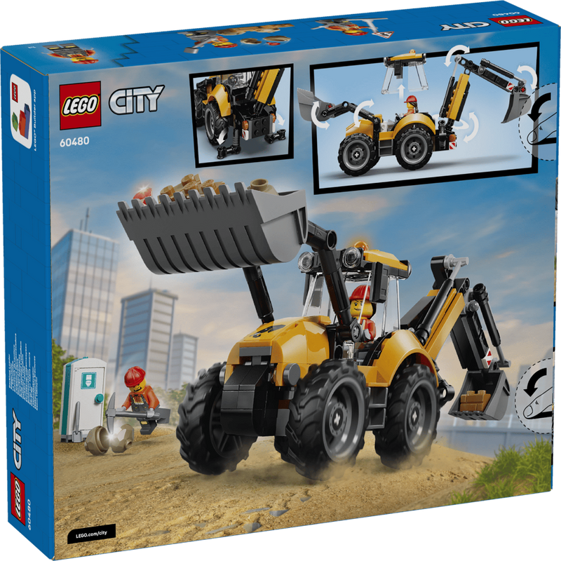 Lego 60480 City Yellow Backhoe Loader (301 Pieces)