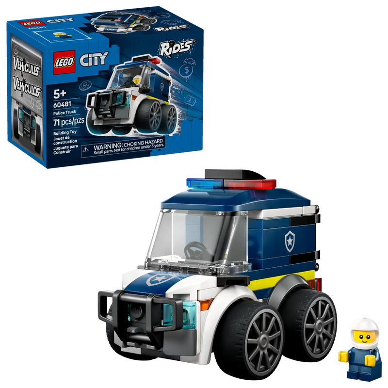 Lego 60481 City Rides – Police Truck (71 Pieces)