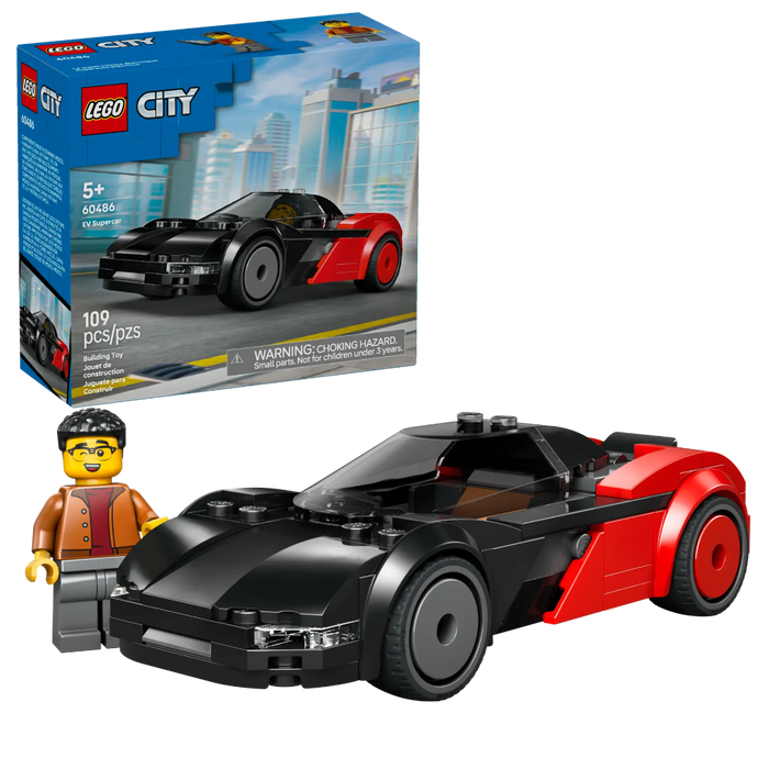 Lego 60486 City EV Supercar (109 Pieces)-Construction-LEGO-Toycra