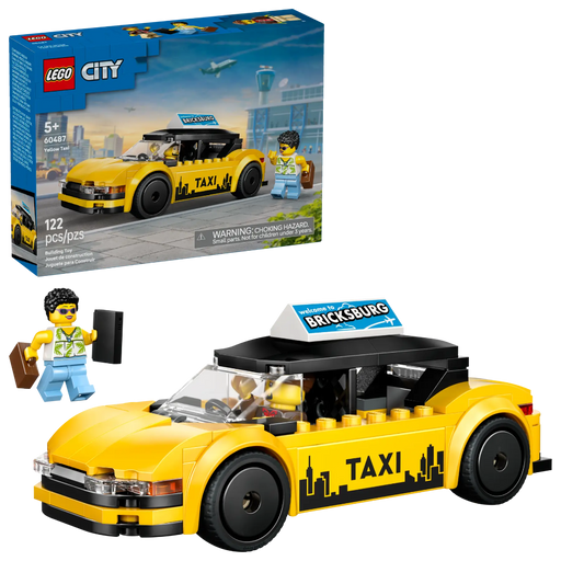 Lego 60487 City Yellow Taxi (122 Pieces)-Construction-LEGO-Toycra