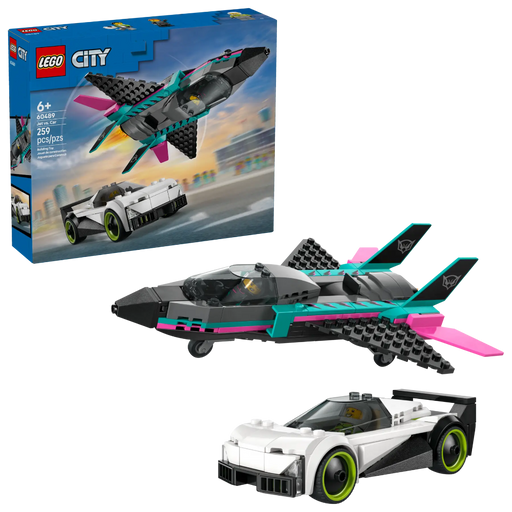 Lego 60489 City Jet vs. Car (259 Pieces)-Construction-LEGO-Toycra