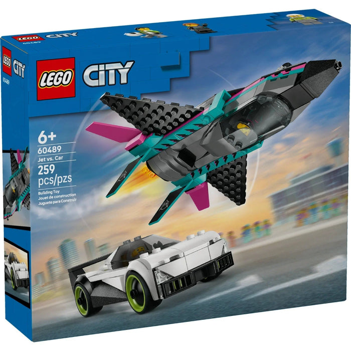 Lego 60489 City Jet vs. Car (259 Pieces)-Construction-LEGO-Toycra