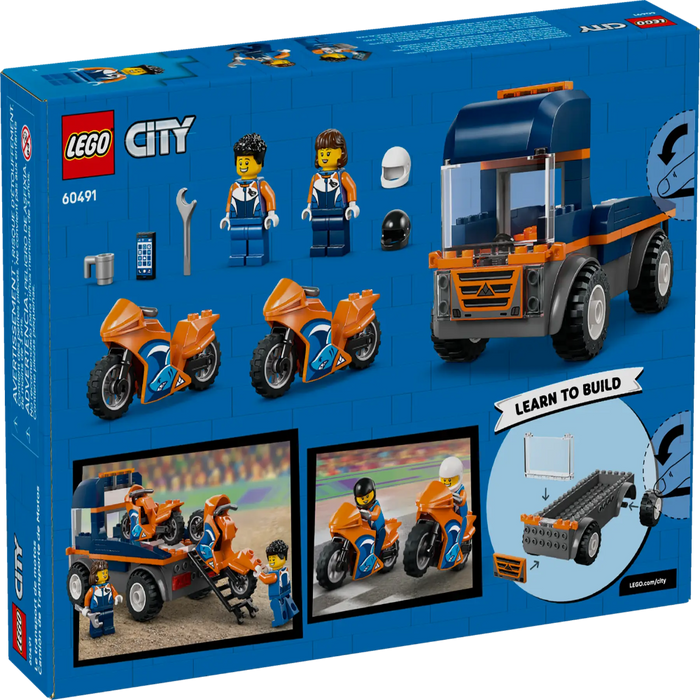 Lego 60491 City Motorcycle Transporter (88 Pieces)-Construction-LEGO-Toycra