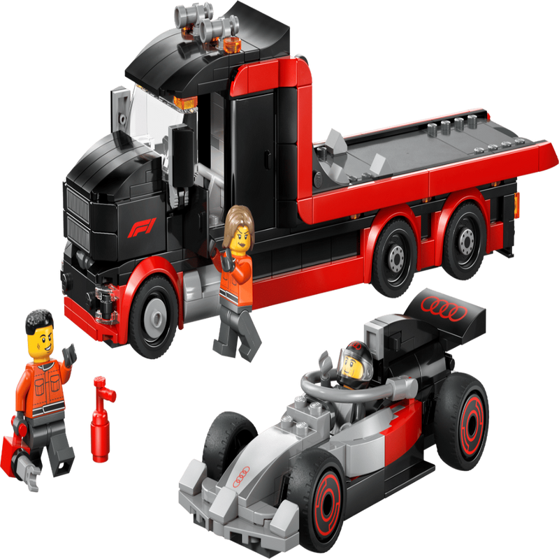 Lego 60493 City F1 Display Truck With Audi F1 Race Car (508 Pieces)