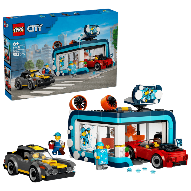 Lego 60497 City Drive-Through Car Wash (583 Pieces)