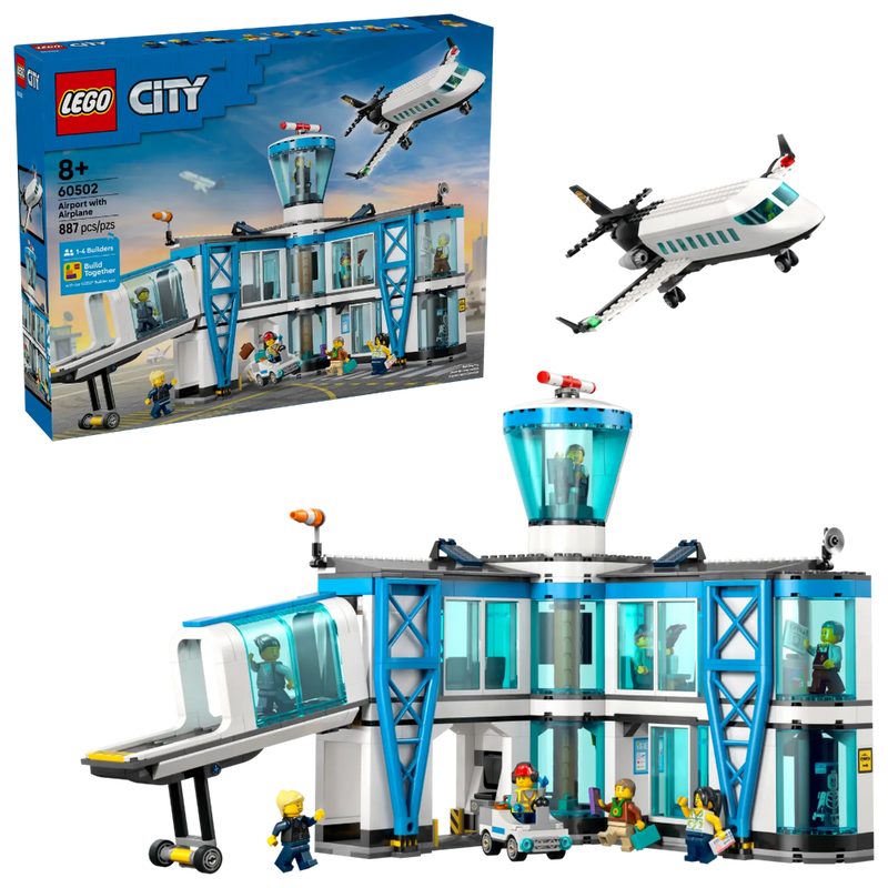 Lego 60502 City Airport with Airplane (887 Pieces)