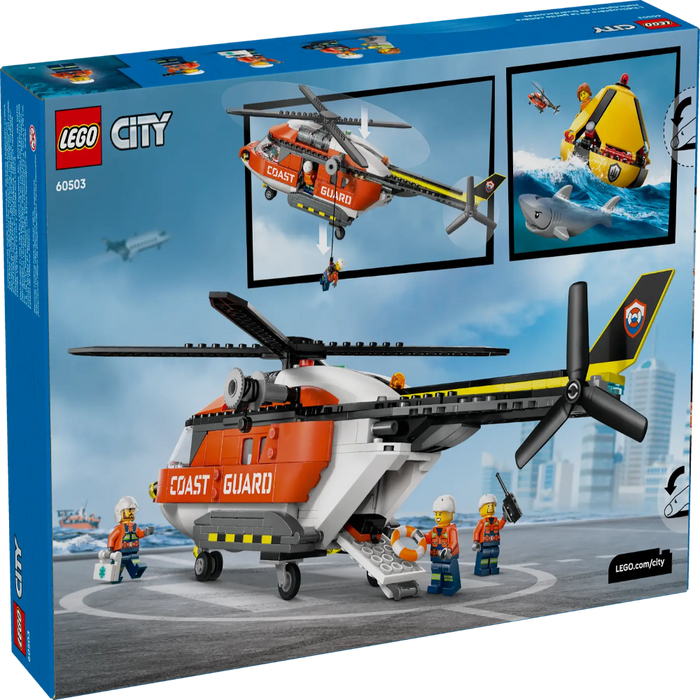Lego 60503 City Coast Guard Helicopter (551 Pieces)-Construction-LEGO-Toycra