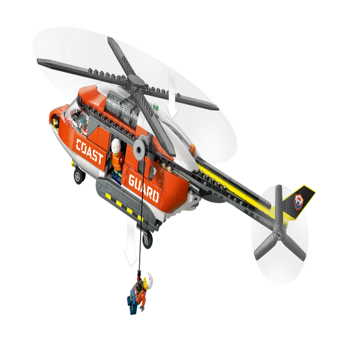 Lego 60503 City Coast Guard Helicopter (551 Pieces)-Construction-LEGO-Toycra