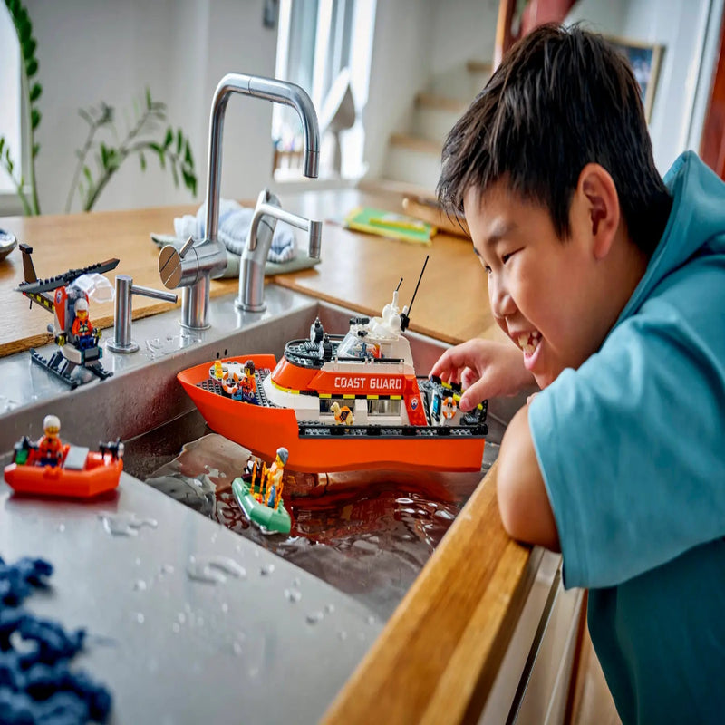 Lego 60504 City Coast Guard Rescue Boat & Helicopter (742 Pieces)