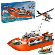 Lego 60504 City Coast Guard Rescue Boat & Helicopter (742 Pieces)