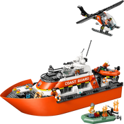 Lego 60504 City Coast Guard Rescue Boat & Helicopter (742 Pieces)
