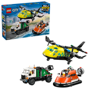 Lego 60505 City Airplane, Service Truck & Hovercraft Remix (990 Pieces)