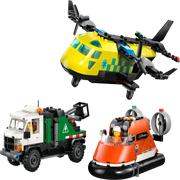 Lego 60505 City Airplane, Service Truck & Hovercraft Remix (990 Pieces)