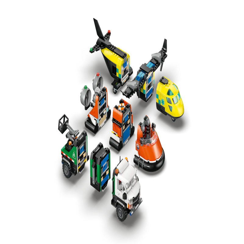 Lego 60505 City Airplane, Service Truck & Hovercraft Remix (990 Pieces)