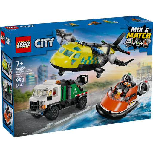 Lego 60505 City Airplane, Service Truck & Hovercraft Remix (990 Pieces)-Construction-LEGO-Toycra