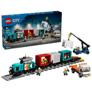 Lego 60509 City Harbor Freight Train With Crane & Truck (803 Pieces)