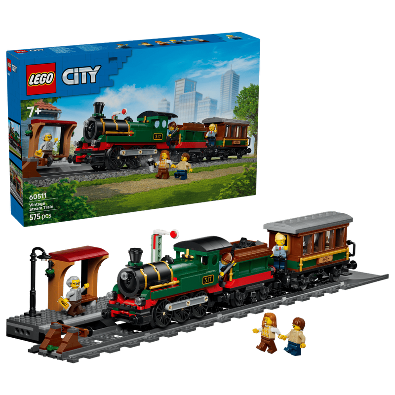 Lego 60511 City Vintage Steam Train (575 Pieces)