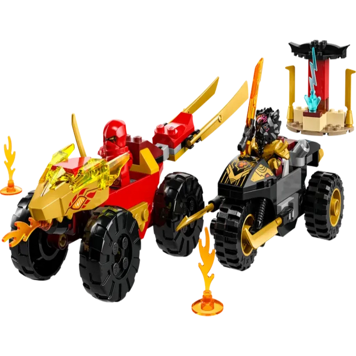 Lego 71789 NINJAGO Kai and Ras's Car and Bike Battle (103 Pieces)-Construction-LEGO-Toycra