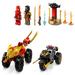 Lego 71789 NINJAGO Kai and Ras's Car and Bike Battle (103 Pieces)-Construction-LEGO-Toycra