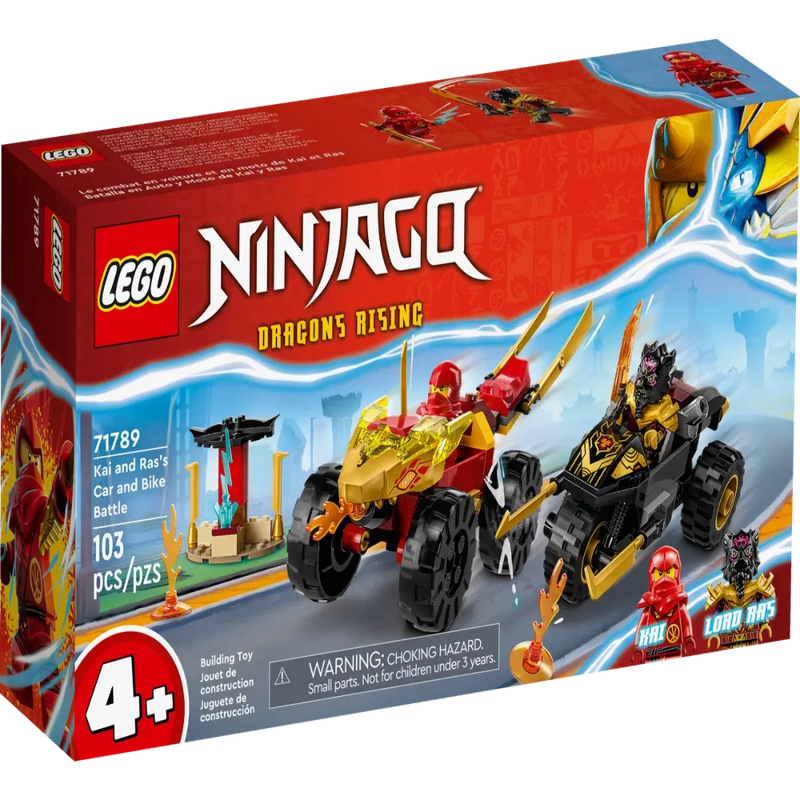 Lego 71789 NINJAGO Kai and Ras's Car and Bike Battle (103 Pieces)