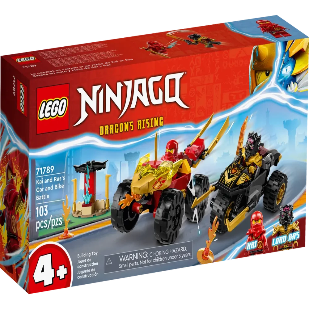 Lego 71789 NINJAGO Kai and Ras's Car and Bike Battle (103 Pieces) — Toycra