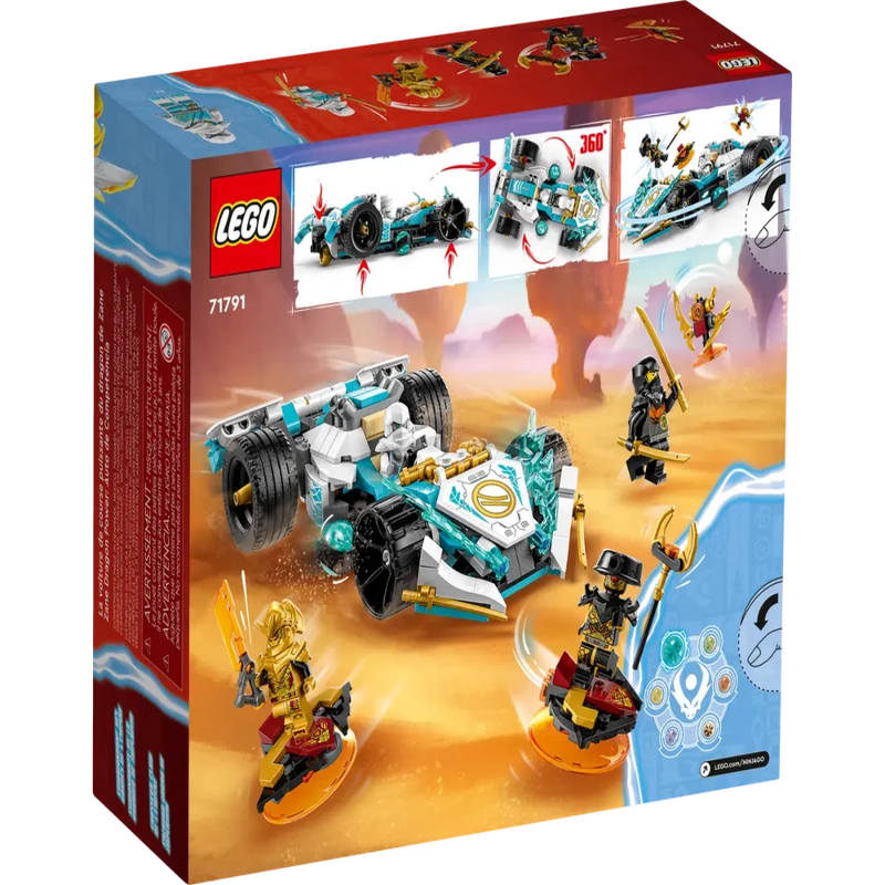 Lego 71791 NINJAGO Zane's Dragon Power Spinjitzu Race Car -307 Pieces