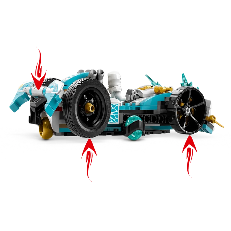 Lego 71791 NINJAGO Zane's Dragon Power Spinjitzu Race Car -307 Pieces