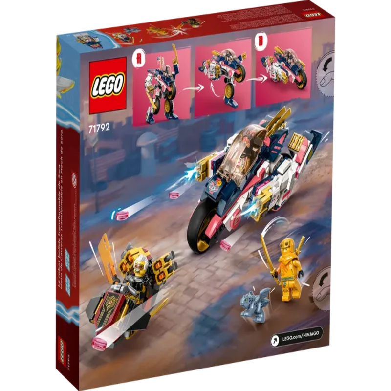 Lego 71792 NINJAGO Sora's Transforming Mech Bike Racer - 384 Pieces