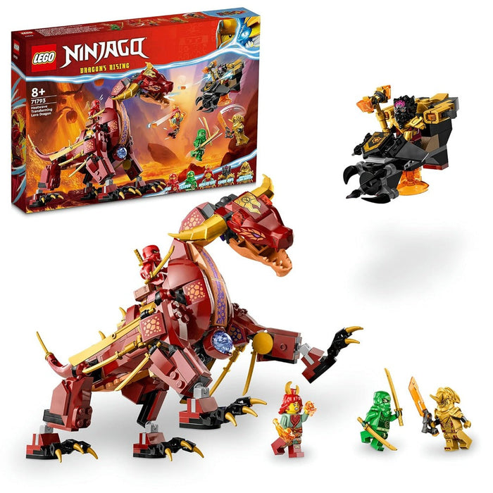 Lego 71793 NINJAGO Heatwave Transforming Lava Dragon -479 Pieces