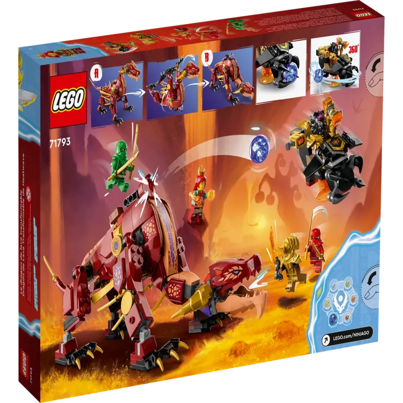 Lego 71793 NINJAGO Heatwave Transforming Lava Dragon -479 Pieces