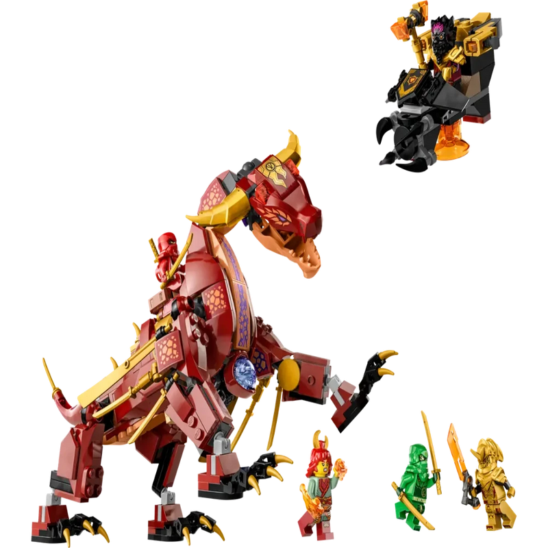 Lego 71793 NINJAGO Heatwave Transforming Lava Dragon -479 Pieces