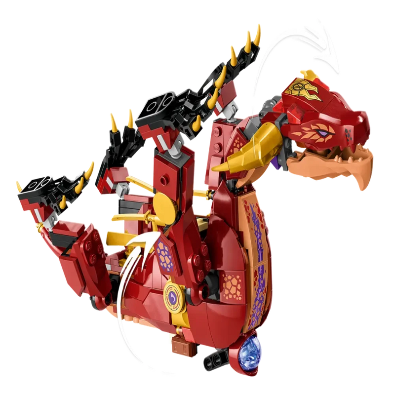 Lego 71793 NINJAGO Heatwave Transforming Lava Dragon -479 Pieces