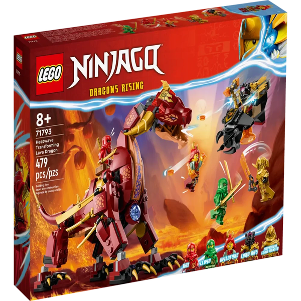 Lego Ninjago Heatwave Transforming Lava Dragon Building Toy 71793