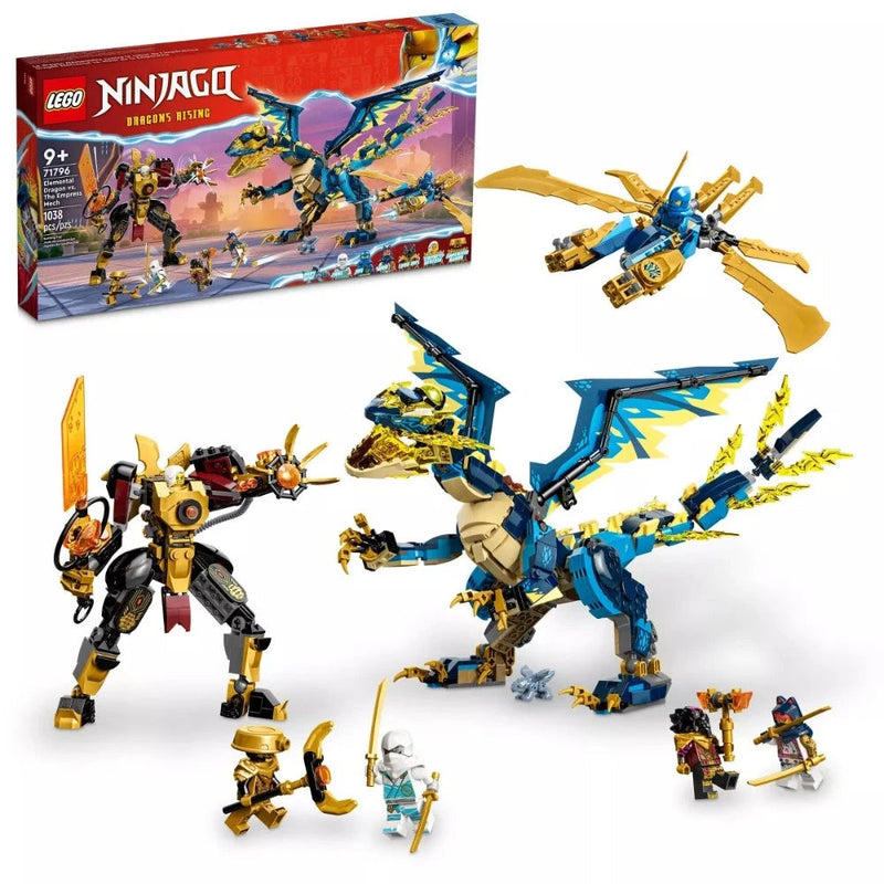 Lego 71796 NINJAGO Elemental Dragon vs. The Empress Mech -1038 Pieces