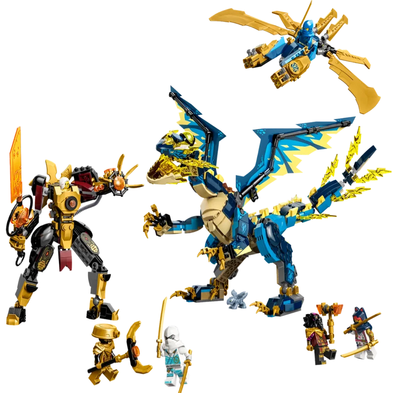 Lego 71796 NINJAGO Elemental Dragon vs. The Empress Mech -1038 Pieces