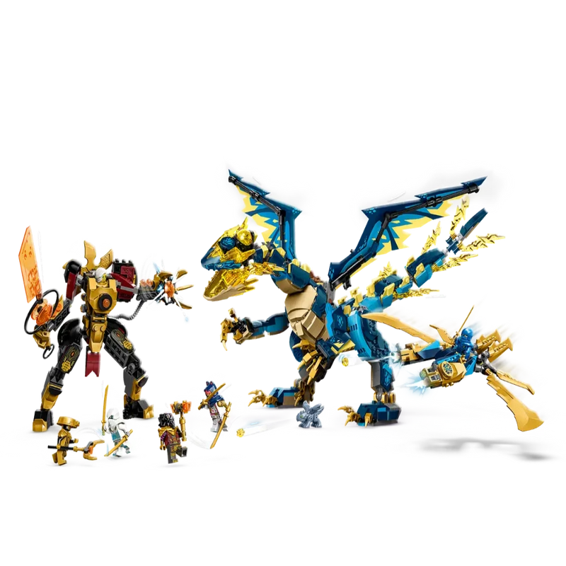 Lego 71796 NINJAGO Elemental Dragon vs. The Empress Mech -1038 Pieces