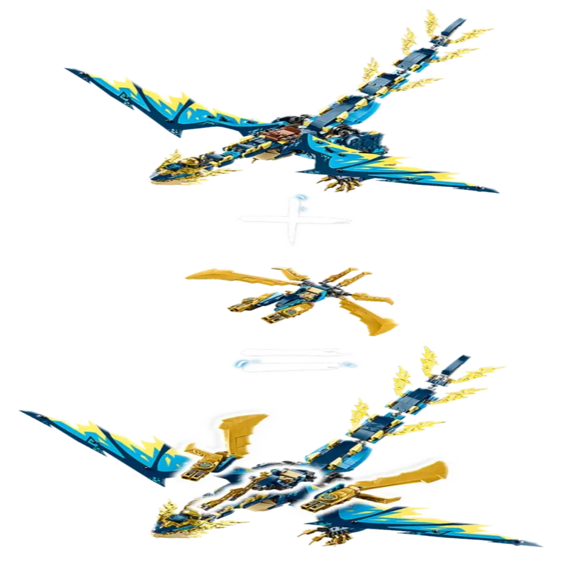 Lego 71796 NINJAGO Elemental Dragon vs. The Empress Mech -1038 Pieces