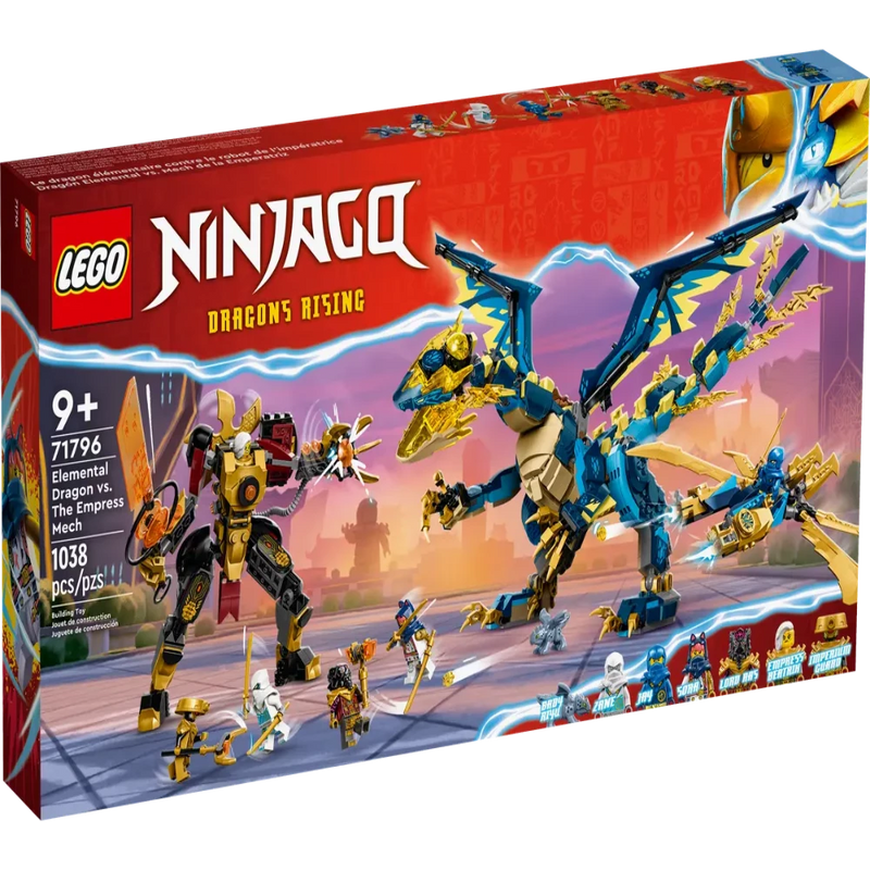 Lego 71796 NINJAGO Elemental Dragon vs. The Empress Mech -1038 Pieces