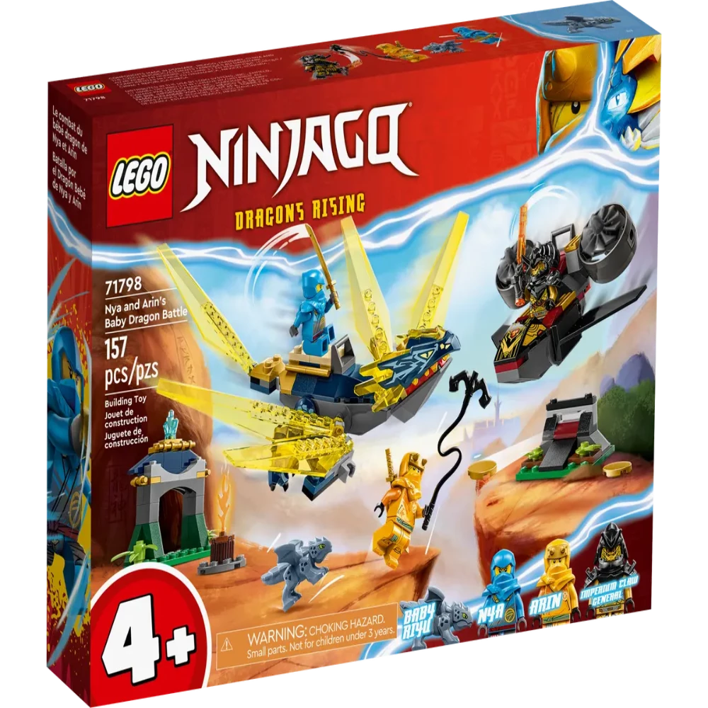 Lego 71798 NINJAGO Nya and Arin's Baby Dragon Battle -157 Pieces — Toycra