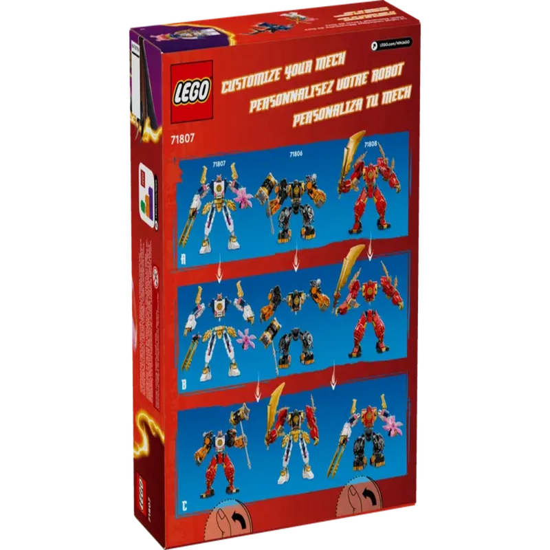 Lego 71807 Ninjago Sora's Elemental Tech Mech - 209 Pieces