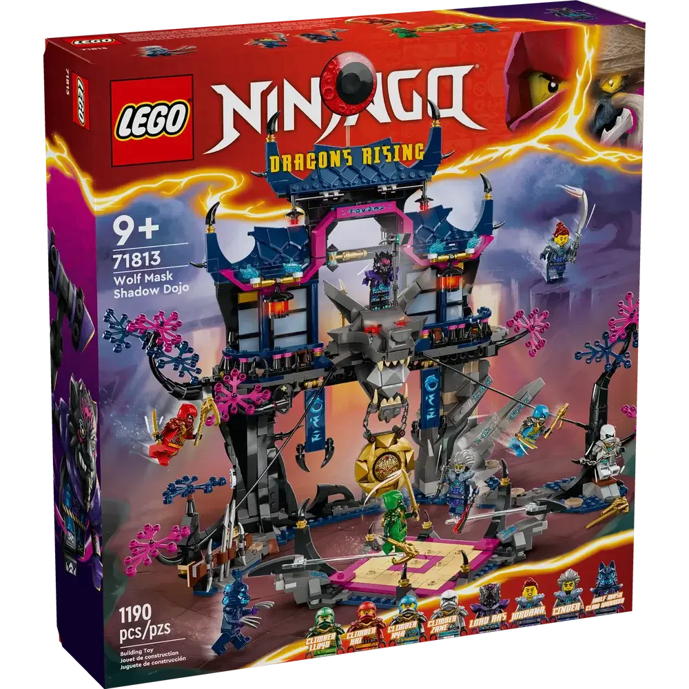 Lego 71813 Ninjago Wolf Mask Shadow Dojo (1190 Pieces)