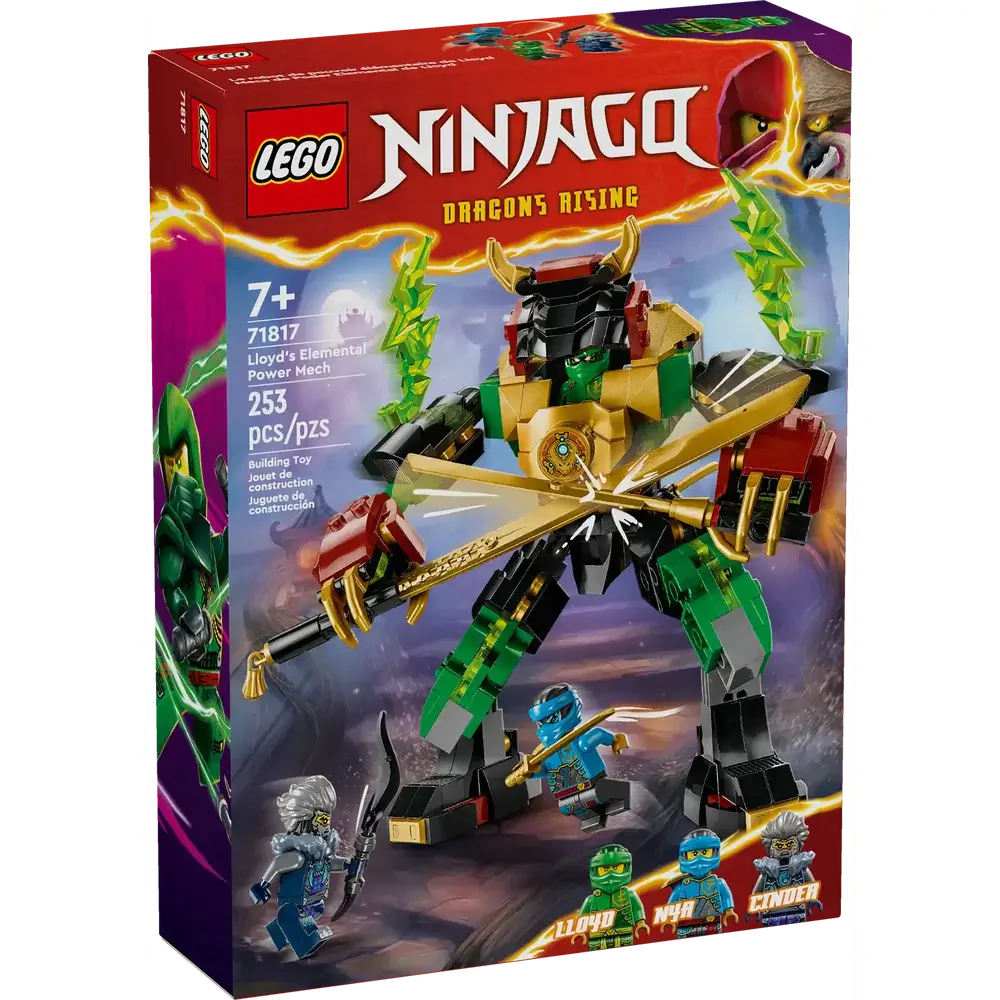 Lego 71817 Ninjago Lloyd's Elemental Power Mech (253 Pieces