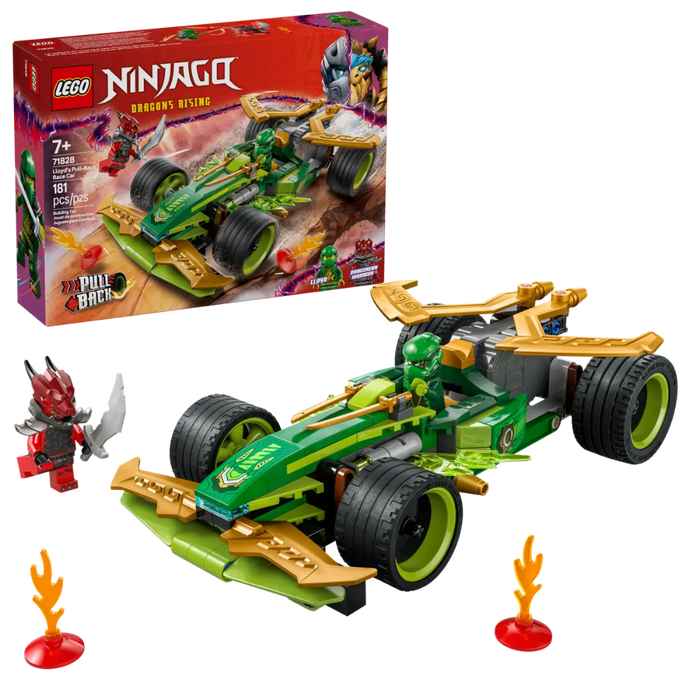 Lego 71828 Ninjago Lloyd's Pull-Back Race Car (181 Pieces)-Construction-LEGO-Toycra