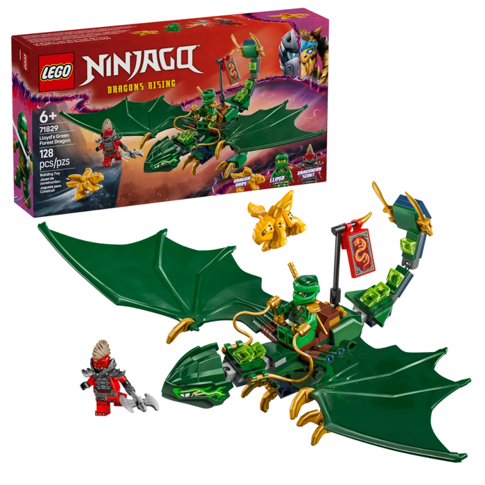 Lego 71829 Ninjago Lloyd's Green Forest Dragon (128 Pieces)-Construction-LEGO-Toycra