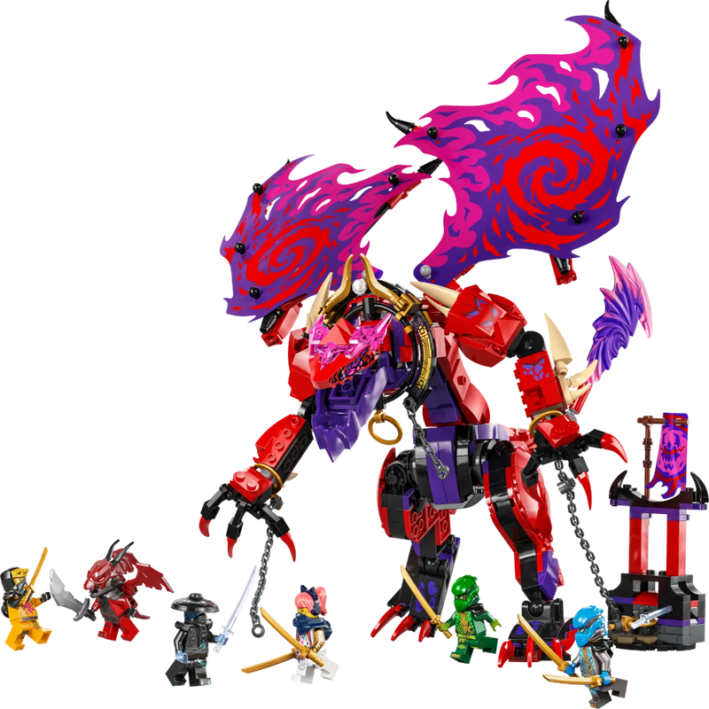 Lego 71832 Ninjago Thunderfang Dragon Of Chaos (668 Pieces)
