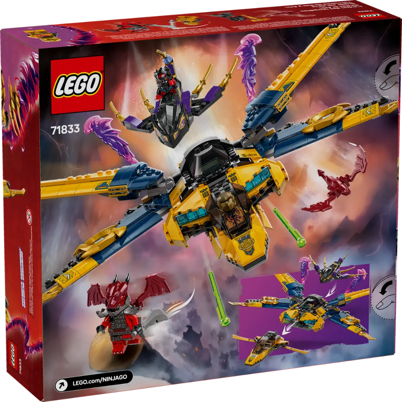 Lego 71833 NINJAGO Ras and Arin's Super Storm Jet ( 510 Pieces)