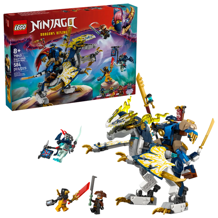Lego 71843 Ninjago Rogue's Mech Dragon Rider (584 Pieces)-Construction-LEGO-Toycra